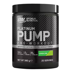 Optimum Nutrition > Platinum PUMP Pre Workout 380g Lemon-Lime